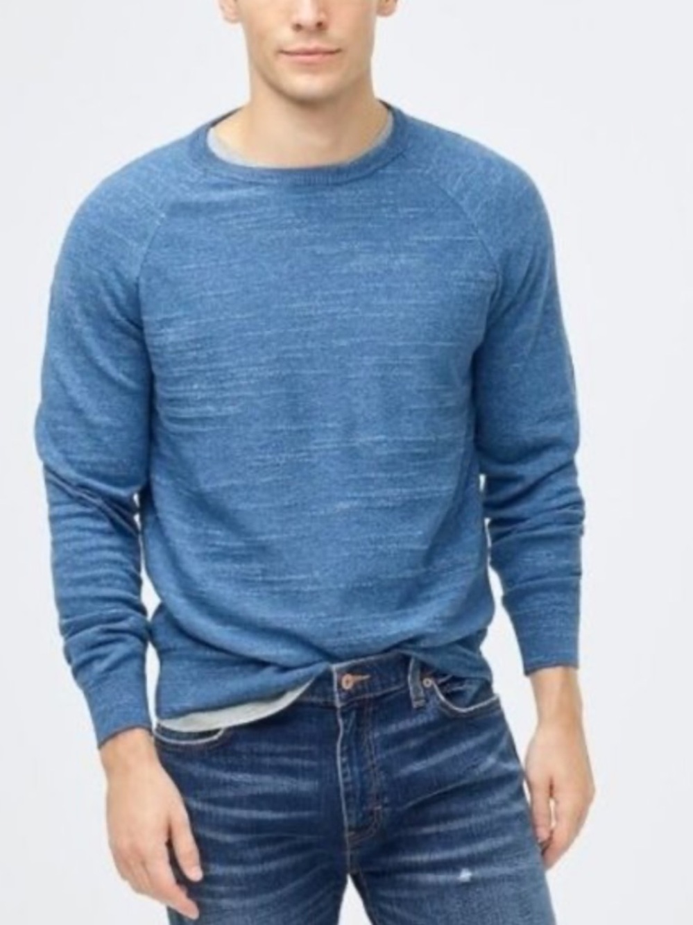 J. Crew Men’s Blue Crewneck Sweater